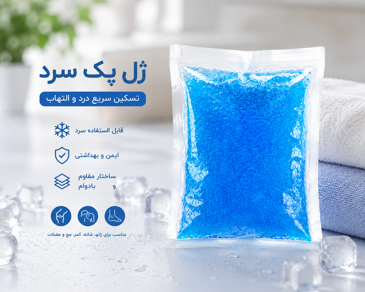 یخ خشک سفری درجه یک ۲۷۰ گرمی بسته ۴ عددی